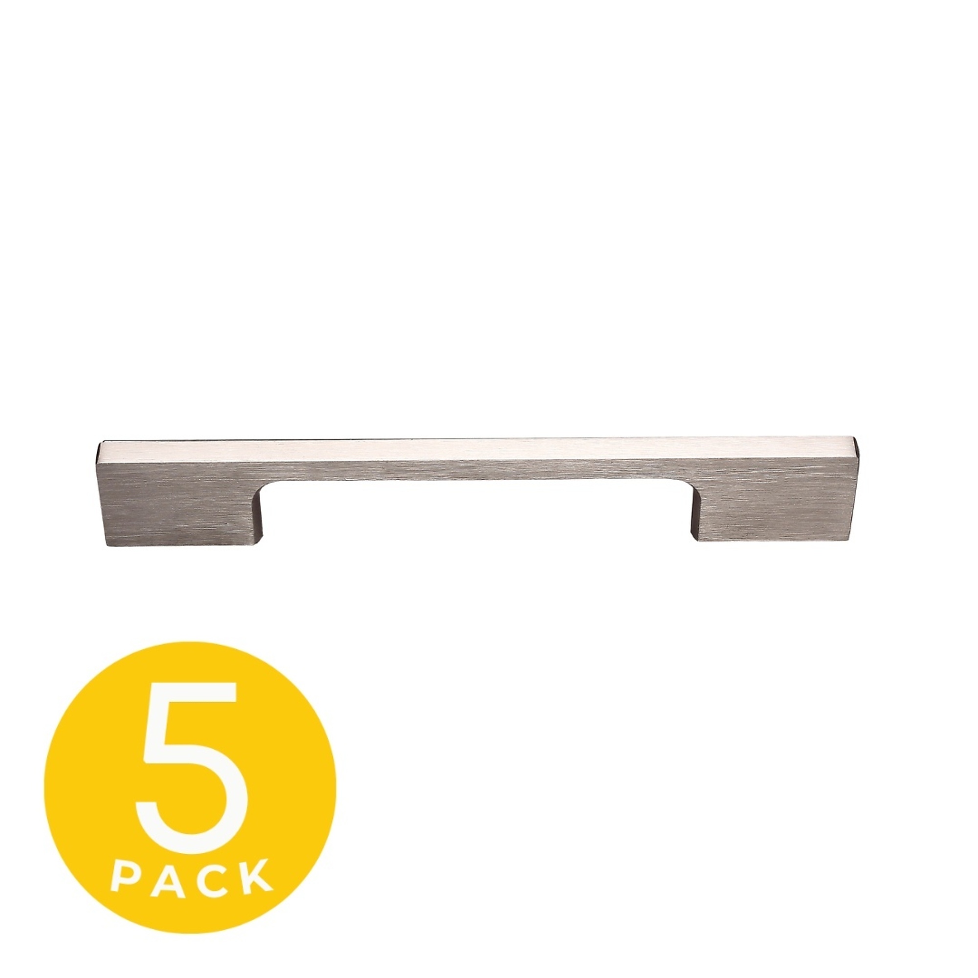 Sapphire, Medi Series 5 in. (128 mm) Center-to-Center Modern Antique Aged Bronze Cabinet Handle/Pull (5-Pack), #U183-128-AAB-5